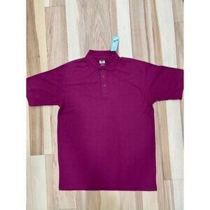 K12 Gear Maroon Red Polo Shirt Men's Short Sleeve NWT L